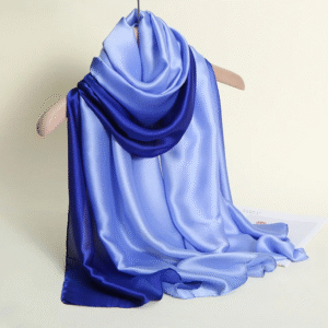 1-Ocean Waves Sky Blue Gradient Scarf