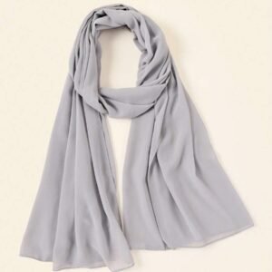 Light Grey Georgette scarf