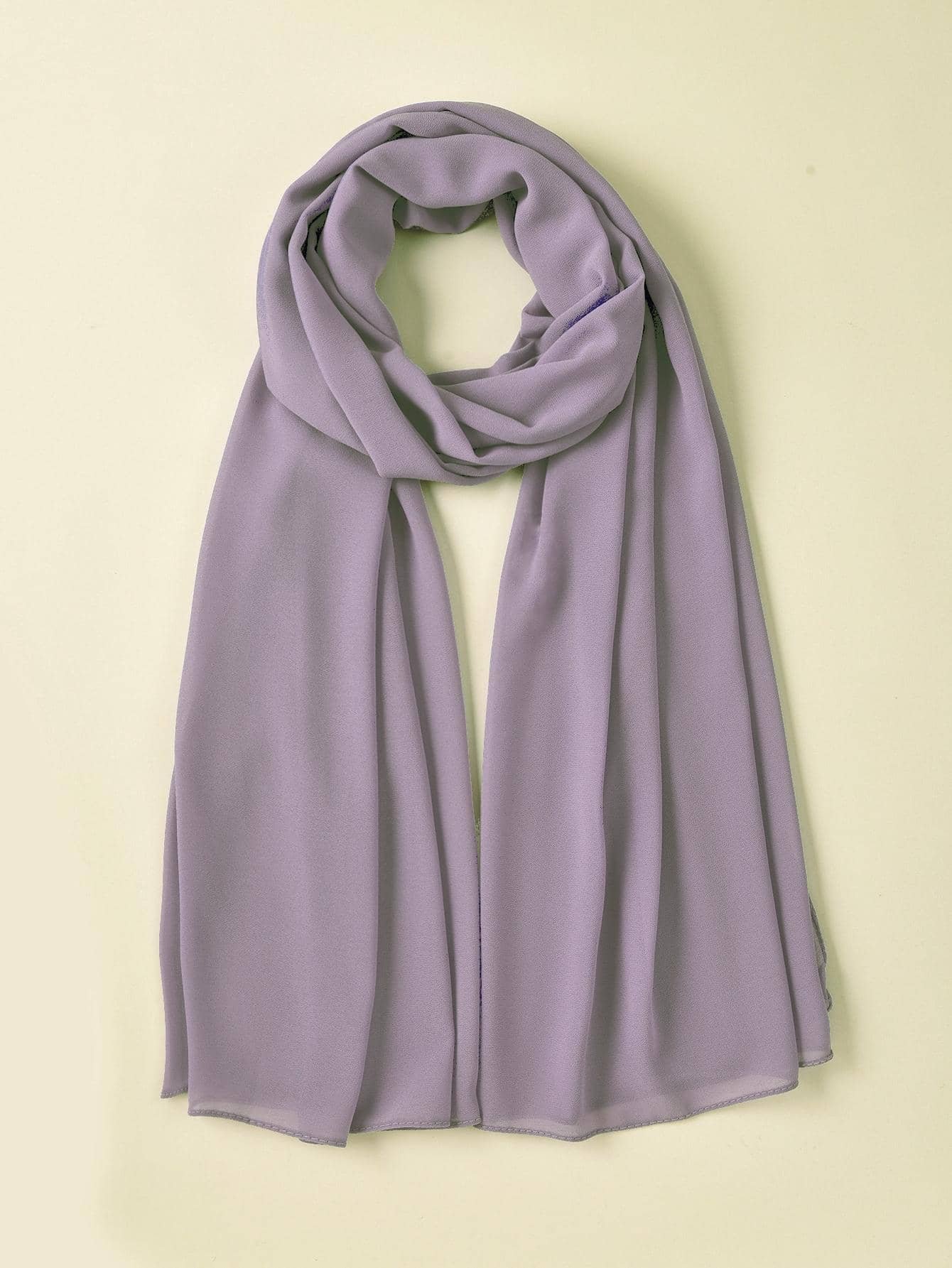 Lilac Purple chiffon geogette